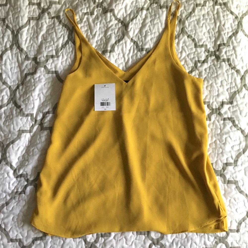 Topshop Mustard yellow tank